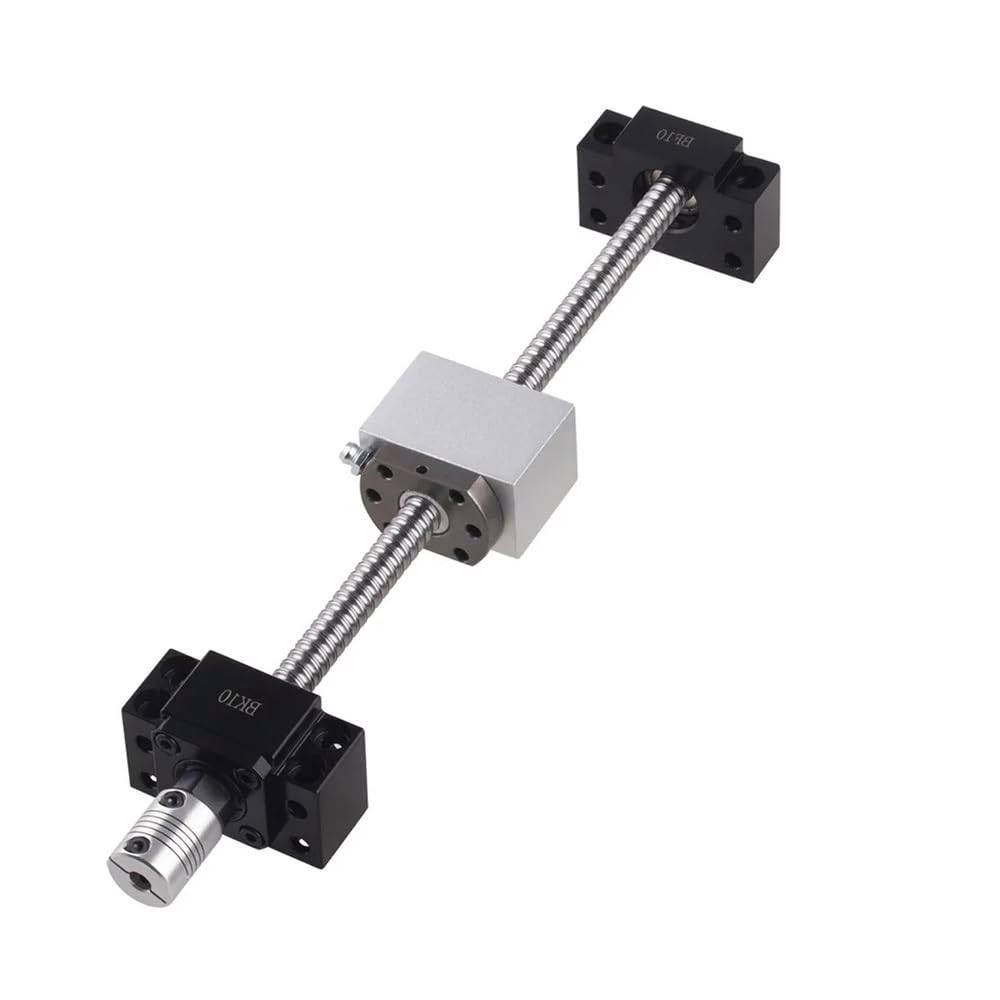 12-mm-Kugelumlaufspindel/SFU1204-Kugelumlaufspindel-Kit 200–1000 mm mit Kugelmutter + BFBK10 + 1204-Mutterngehäuse + Kupplung D20L25, passend for CNC-3D-Drucker(Sfu1204 kit,700mm)