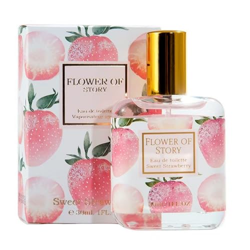 Girl Perfume Fruit Fragrance Fresh Fragrance Maiden Natural Lasting Student Eau de Toilette 1 Fl Oz (30ML, Strawberry)