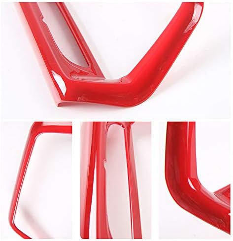 RT-TCZ for Camaro Navigation Touch Display Screen Trim Cover, Red Interior Accessories for Chevrolet Camaro 2017 2018 2019 2020