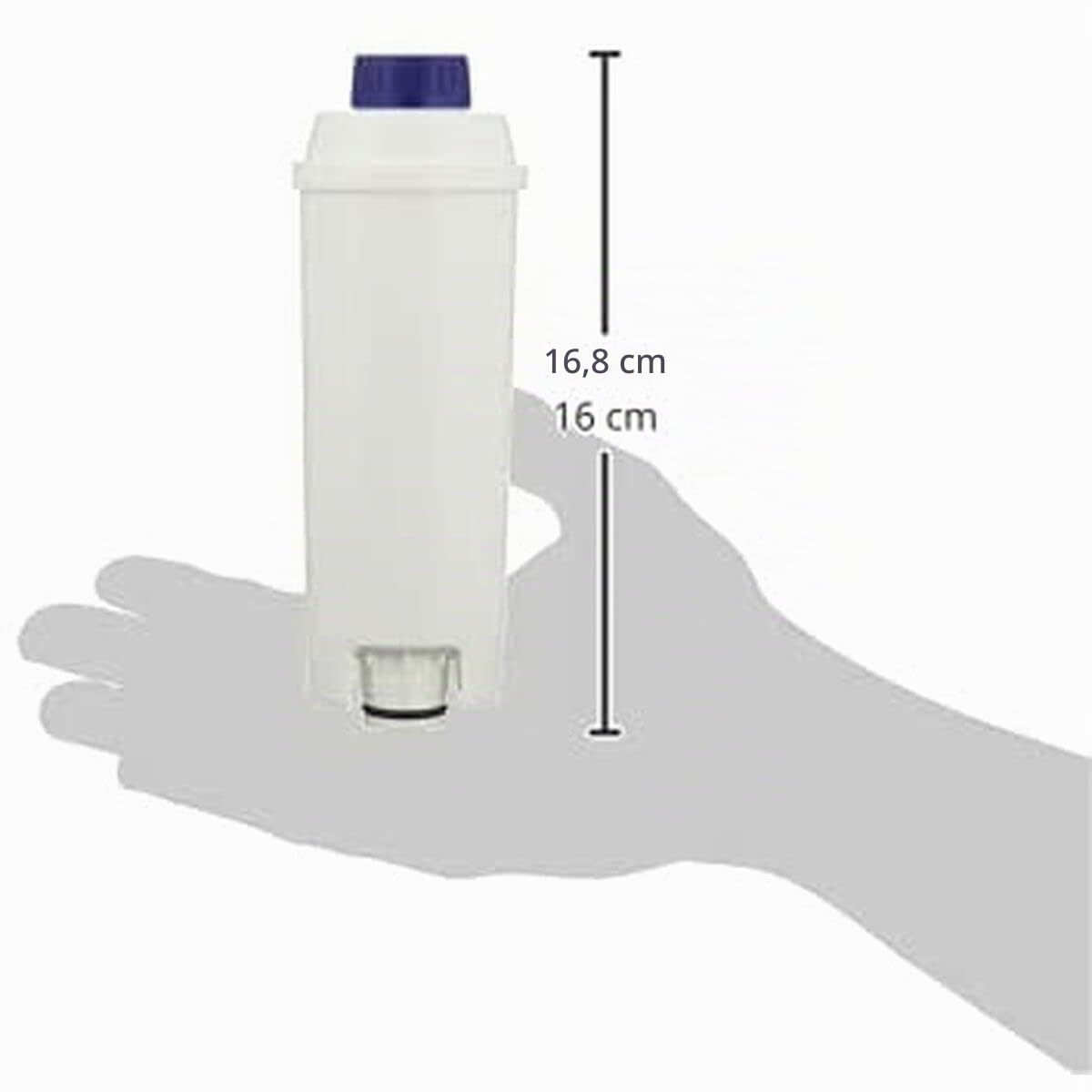 DeLonghi DLS C002 De flujo directo Blanco - Filtro de agua (950 g, 73 x 38 x 165 mm)