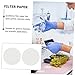 Veemoon Industrial 47mm Filter Paper Discs for Laboratory Use Round Qualitative Filter Papers for Oil Testing and Mushroom Cultivation 2 Packs