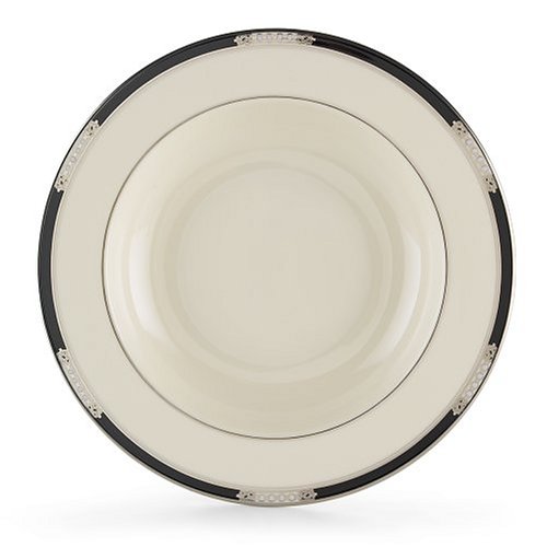 Lenox Hancock Platinum Ivory China Pasta Bowl/Rim Soup #TOP21