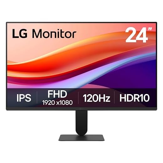 LG 24U411A-B 24-inch Full HD (1920 x 1080) IPS Computer Monitor, 120Hz, HDR10, Reader Mode, Flicker Safe, HDMI, Slim Stand Base, Black