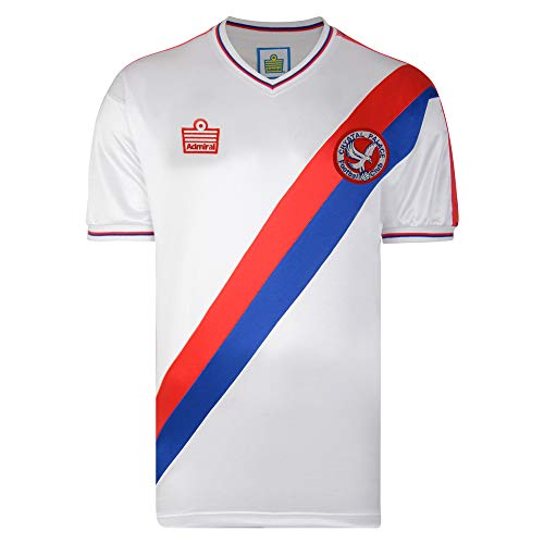 Crystal Palace 1978 Admiral Retro Football Shirt White Large Polyester