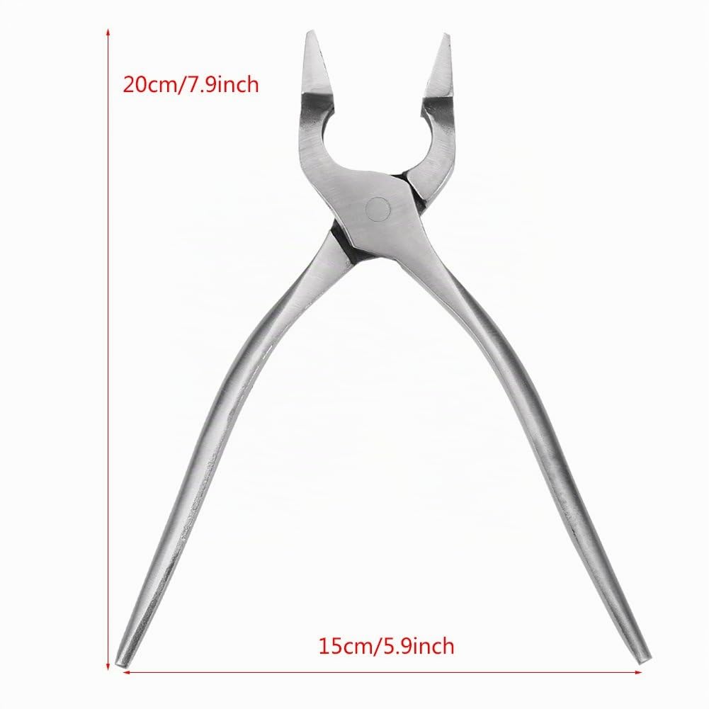 Pince Plate Aplatir 20 × 15cm pour DIY Travail du Cuir Maroquinerie
