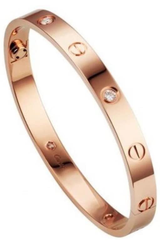 V FASHION JEWELLERY Stylish Stainless Steel Rose Gold Color Bracelet/Kada Women & Girls (B0C3WMRVW1) Amazon Price History, Amazon Price Tracker