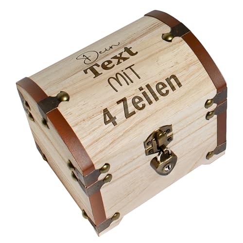 True Statements Personalisierte Schatztruhe mit Wunschname – personalisierte Erinnerungsbox –...