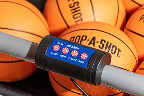 Pop-A-Shot Official Indoor/Outdoor Dual Shot Basketball Arcade Game - Weather Resistant - 16 Different Games - 6 Audio Options - Near 100% Scoring Accuracy - Large LED Scoreboard