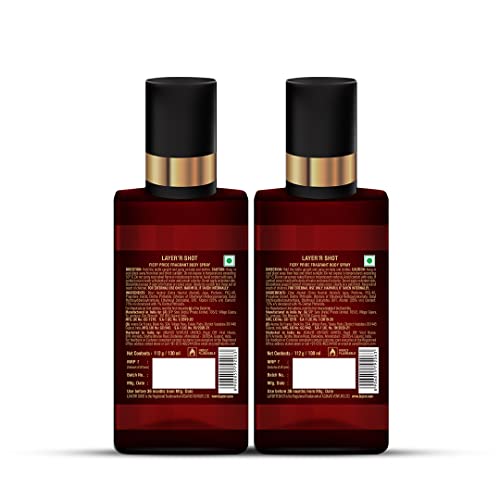 Image of Layer'r Shot Fiery Pride Body Spray For Men - 2 x130ml Each | Long Lasting & Skin-Friendly Premium Fragrance | Perfect For all occasions | For Men