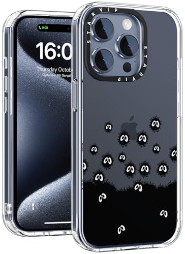 Coque iPhone 15 Pro transparente avec jolis motifs floraux pour femmes
