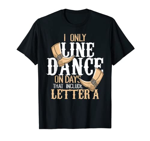 Line Dance T-shirt pour femme Motif Linedancer Country western T-Shirt
