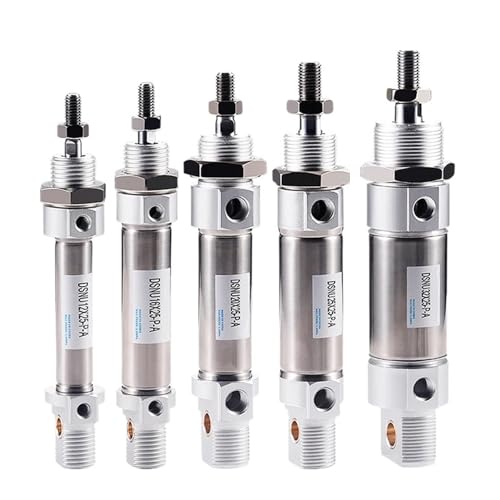 Cylindre pneumatique DSNU20 mini vérin en acier inoxydable stroke 300mm bore 20mm pour air comprimé - 6