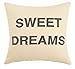Peking Handicraft Sweet Dreams Applique Coussin brodé Gris 40,6 x 40,6 cm