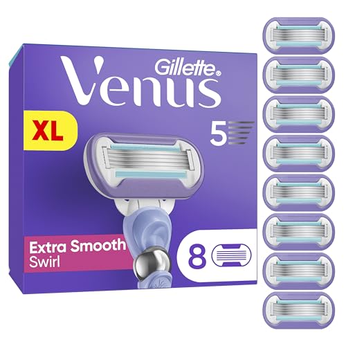 Gillette Venus Extra Smooth Swirl Rasierklingen Damen, 8 Original Ersatzklingen für Damenrasierer, Nassrasierer für Eine Glatte Rasur 1