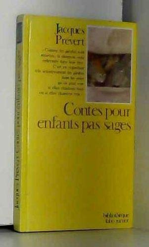 CONTES POUR ENFANTS PAS SAGES (BIBLIOTHEQUE FOL... [French] 2070380289 Book Cover