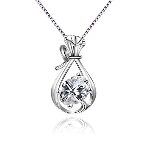 Collier en argent 925 et zircone cubique creux pour une élégance raffinée