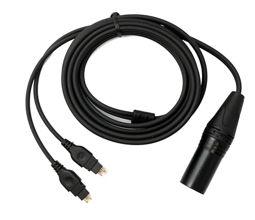 System-S Kabel zamienny 2 m XLR 4-biegunowy wtyk do Sennheiser HD 660 650 600 580 adapter do słuchawek
