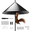 24 Inch Wrap Around Squirrel Baffle, Squirrel Baffle for Bird Poles for Outdoor Protect Hanging Bird Feeders