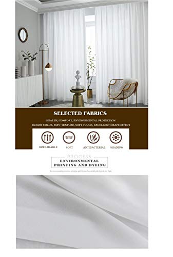 Gordijnen woonkamer hoge kwaliteit wit half geplette transparante gordijnen voor woonkamer venster effen lange tule… - Afbeelding 8