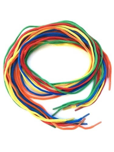 a2bsales 10,20,40 Threading Laces - 3mm x 75cm - 5 Colours - Shoe Beads - Pack Size: 40