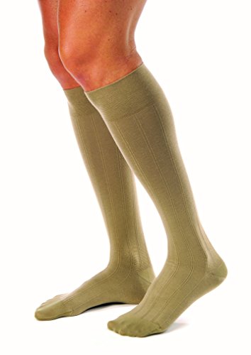 JOBST 113143 forMen Casual Compression Sock, Knee High, 30-40mmHg, Closed Toe, X-Large, Khaki