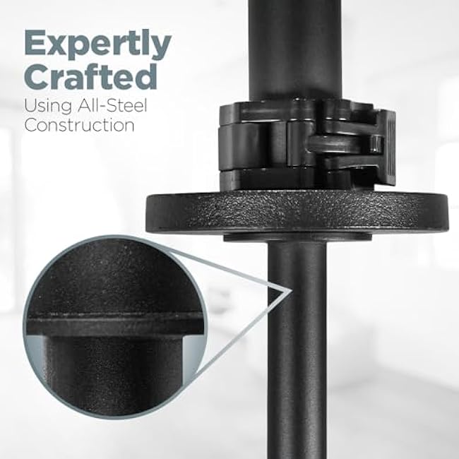 LoGest Wrist Strengthener, Forearm Exerciser - Option of Standard Plate 1 Inch or Olympic Plate 2 Inch With a Collar Hand Developer Arm Grip Workout Strength Trainer for Starter and Pro - Workout Equipment Home Gym Forearm Strengthener