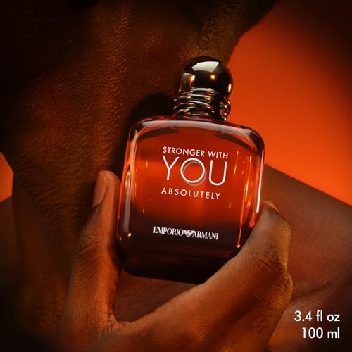 Armani beauty - Stronger With You Absolutely - Parfum - Cologne for Men - Spicy Ambery Gourmand Menโs Fragrance โ Rum Accord, Cedarwood, Lavendar & Vanilla Notes