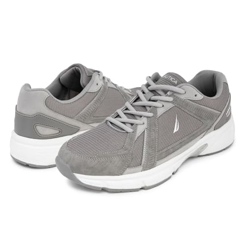Image of Nautica Mens Running Sneakers Sport Fashion Lace-Up Athletic Soft Shoes for Gym Tennis Men - Cushioned, Breathable, Lightweight & Comfortable