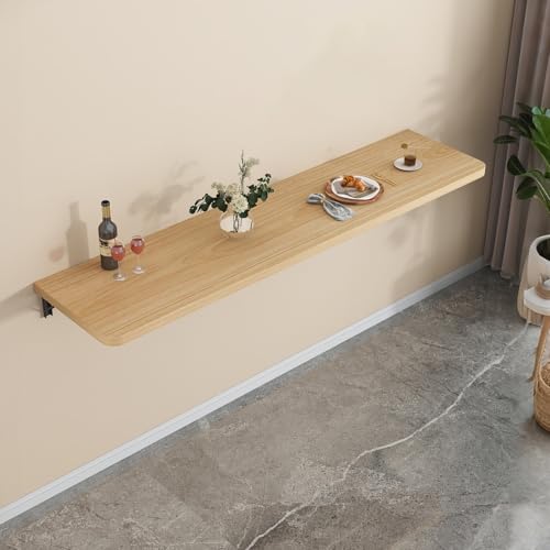 Bureau en bois mural de qualité supérieure table rabattable 100x45cm - 2