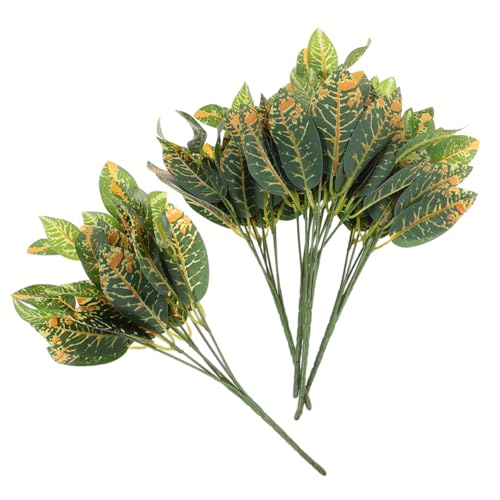 Alipis 5 Piezas Ramas Artificiales Doradas Realistas Decoración Hogar Oficina sin Mantenimiento Planta Falsa Verdor Natural