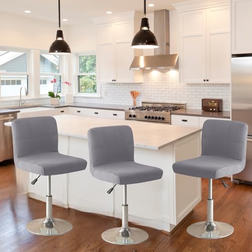 Image of Chair Covers Bar Stool Cover 2pc Bar Chair Cover Swivel Bar Stool Slipcover