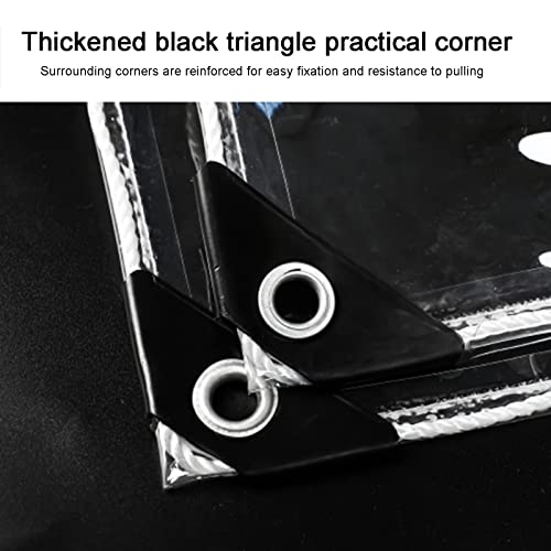 Bâche transparente en PVC 1x5m imperméable avec œillets pour extérieur - 6