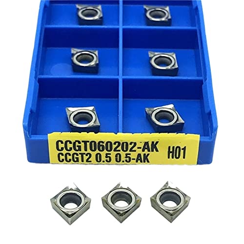 Plaquette coupe interne carbure CNC CCGT060202 AK H01 outil tournage aluminium