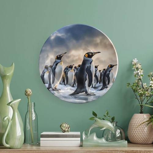 Plato decorativo Sea Penguin Bone China 6 pulgadas miniatura 5