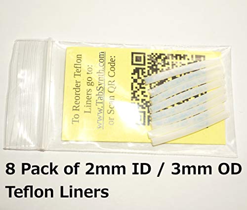 3Mm Teflon Tube Liner Compatible With Flashforge 3D Printer (8 Pack Of Liners) #TOP3