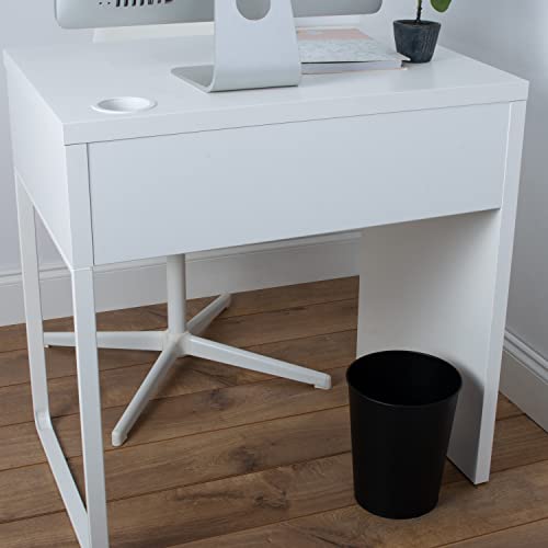 Bath Bliss 5 Liter Small Wastebasket | 2 Pack | Round Open Top | Trash Can | Bathroom | Bedroom | Kitchen | Office | Dorm | Disposal Waste Bin | Garbage | Matte Black by Bath Bliss - Image 3