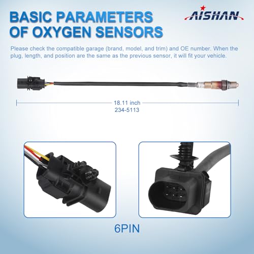 Sensor de Oxígeno AISHAN 8F9Z9F472H Upstream para Ford y Lincoln miniatura 4