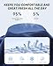 BAMBOO COOL Shelf-Bra Lingerie Camisole for Women Basic Tank with Adjustable Strap Soft Undershirt Dark Blue