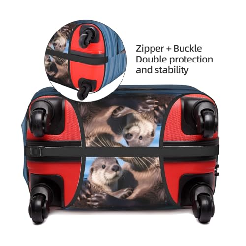 Sea Otter Suitcase Covers for Luggage, Dustproof Anti-scratch Wheeled Case Cover, Washable Protector Fits 18" - 21" Suitcases4