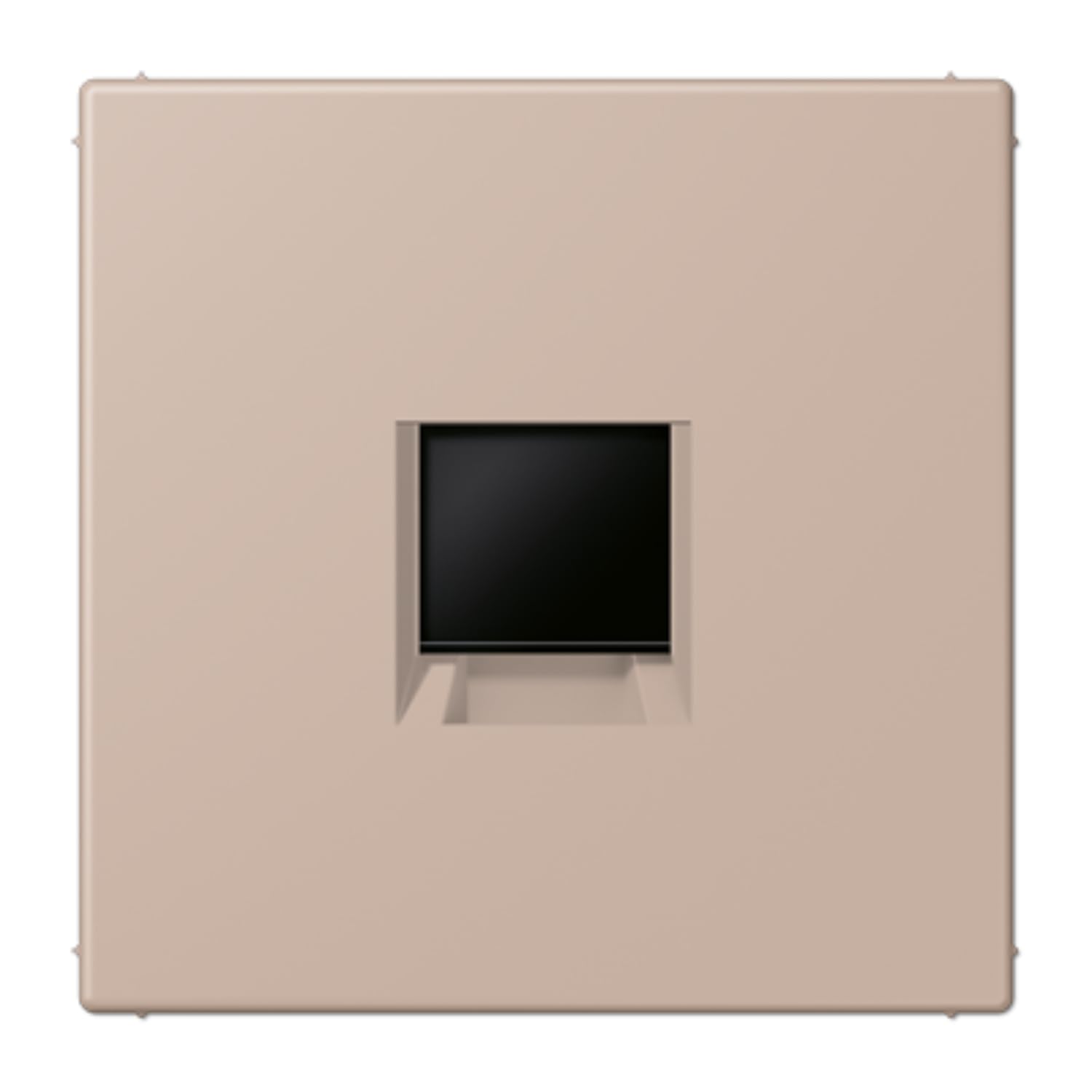 Prise LC32131 intégrée sur plaque modulaire Jack-Rad JUNG LC1969-1WE240 pour connexion stable