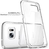 Samsung Galaxy S7 Case, by Caseguru® Crystal Clear Slim Bumper Case For Galaxy S7 (2016) - Scratch Resistant Hybrid Cover Case Shock Absorbing With Clear Hard Back - Clear Transparent SPECIAL DISCOUNT