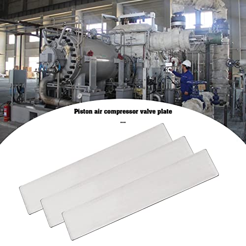 ECSiNG 10Pcs Air Compressor Valve Plate Fit for 65mm Cylinders Metal Valve Plate Steel Air Compressor Valve Plate Replacement 11 x 57mm - Image 2