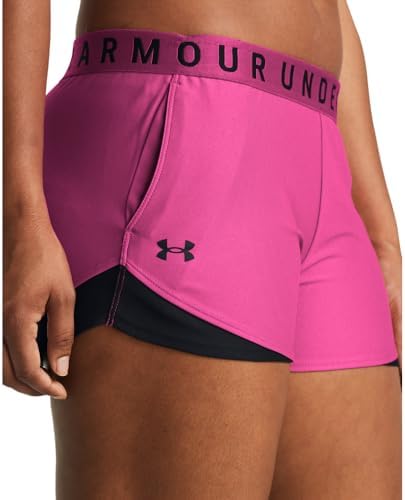 Under Armour Kadın Antrenman Şortu Play Up Shorts 3.0 Astro Pink/Black/Black SM - Görsel 4