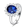 FANCIME-Birthstone-Rings-for-Women-Sterling-Silver-Created-Sapphire-Rings-Opal-Rings-Princess-Diana-Inspired-Statement-Engagement-Ring-Fine-Jewelry-for-Women-Size-56789 FANCIME Birthstone Rings for Women Sterling Silver 2.6ct Created Sapphire Rings Princess Diana Inspired Statement Engagement Ring September Birthstone Fine Jewelry for Women Size 9