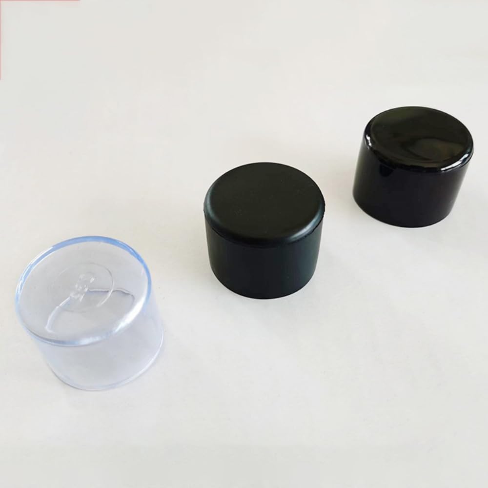 8 tappi per gambe della sedia, rotondi, in PVC, per gambe della sedia, spessi, antiscivolo, resistenti all'usura, per la protezione dei pavimenti, trasparenti, 22 mm