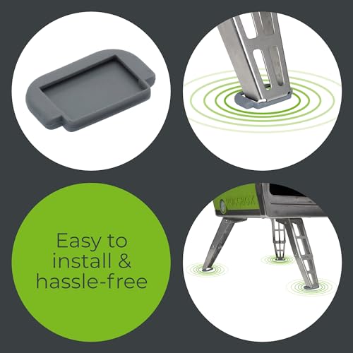 Image of Gozney Roccbox Pizza Oven Grey Rubber feet Surface Protectors Pack of 3