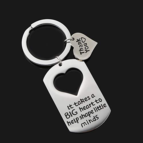 Tatuo 2 Pieces Teacher Keychain Teacher Appreciation Gifts Teacher Jewelry For Showing Your Appreciation #TOP2
