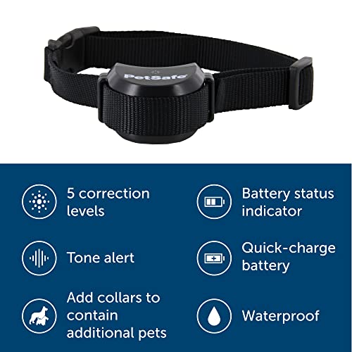 PetSafe-Stay-Play-Pet-Fence-Wireless-Dog-Fence-Collar-Rechargeable-Receiver-Collar-Waterproof-Design-Compatible-with-All-PetSafe-Wireless-Fences-Invisible-Wireless-System-Black PetSafe Stay Play Pet Fence Wireless Dog Fence Collar Rechargeable Receiver Collar Waterproof Design Compatible with All PetSafe Wireless Fences Invisible Wireless System Black