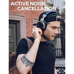 Mixcder E7 Casque sans Fil Bluetooth à Réduction de Bruit Active avec Micro, Audio Stéréo et 50H de Musique, Noir - Les Beatles, Paul McCartney, John Lennon, RIngo Starr, George Harrison Mixcder E7 Casque sans Fil Bluetooth à Réduction de Bruit Active avec Micro, Audio Stéréo et 50H de Musique, Noir – Image 2