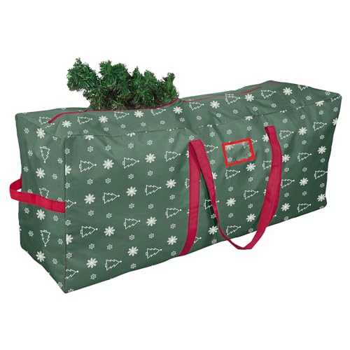 YiYa Capa para árvore de Natal bolsa árvore de Natal grande bolsa de armazenamento para árvore de Natal 600D Oxford impermeável (verde)